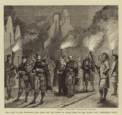 The Court in the Highlands, the Queen and the Prince of Wales Going to the Gillies