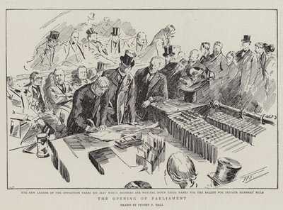 The Opening of Parliament by Sydney Prior Hall