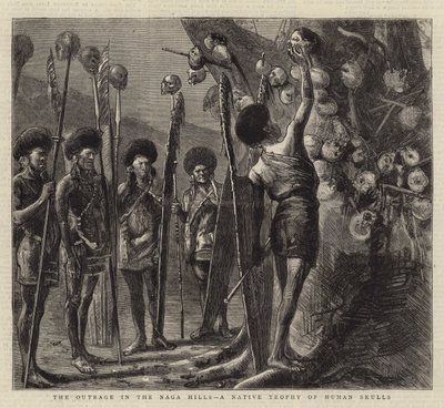 The Outrage in the Naga Hills, a Native Trophy of Human Skulls by Sydney Prior Hall