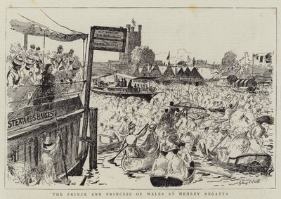 The Prince and Princess of Wales at Henley Regatta by Sydney Prior Hall