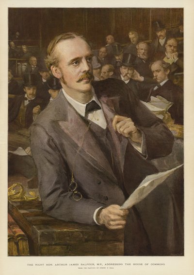 The Right Honorable Arthur James Balfour by Sydney Prior Hall