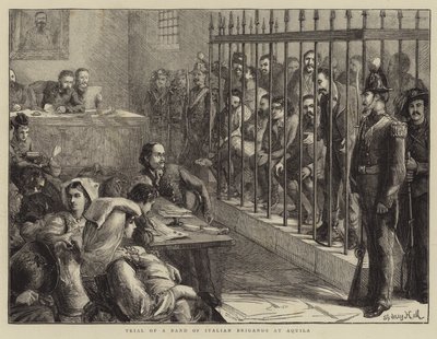 Trial of a Band of Italian Brigands at Aquila by Sydney Prior Hall