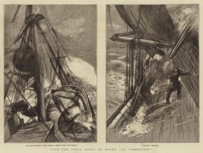 With the Royal Party on Board the Sarmatian by Sydney Prior Hall