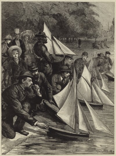 Yachting in miniature by Sydney Prior Hall
