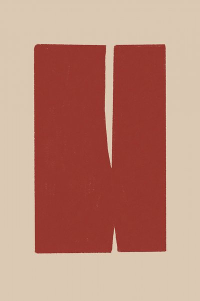Split Red Shapes by THE MIUUS STUDIO