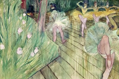 Ballet Scene (1886) by TOULOUSE LAUTREC