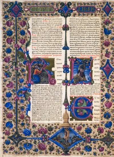 Incipit from Book of Prophet Baruch, from Volume II of Bible of Borso d