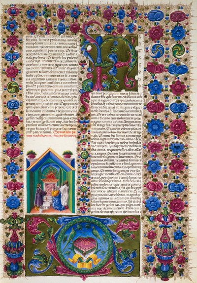 Incipit from Book of Prophet Malachi, from Volume II of Bible of Borso d