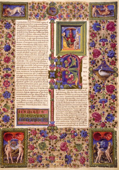 Incipit from First Book of Samuel, from Volume I of Bible of Borso d