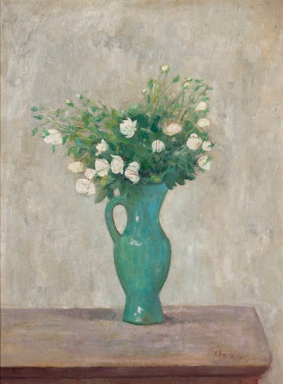 Bouquet in a Green Vase by Tadeusz Makowski