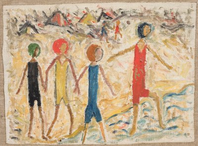 Children on the Beach by Tadeusz Makowski