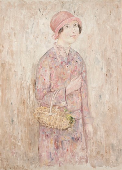 Girl in a Pink Hat by Tadeusz Makowski