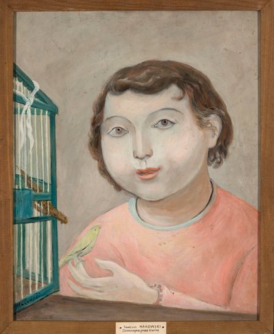 Girl with a Canary by Tadeusz Makowski