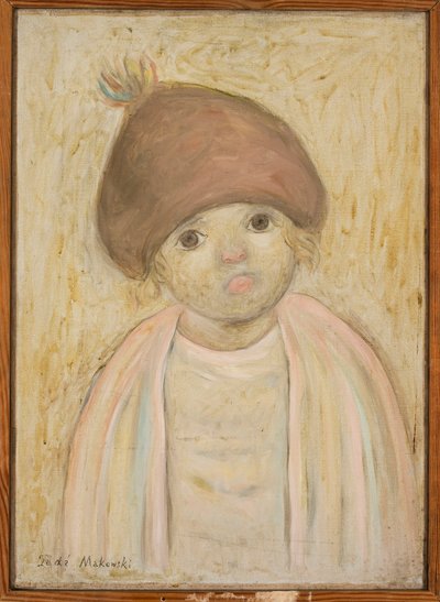 Girl in a Beret with a Pom-Pom by Tadeusz Makowski