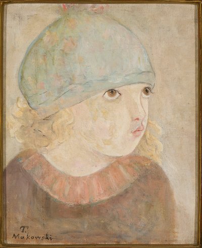Girl in a Blue Hat (Fillette) by Tadeusz Makowski