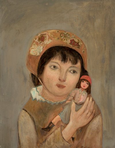 Girl with a Doll by Tadeusz Makowski