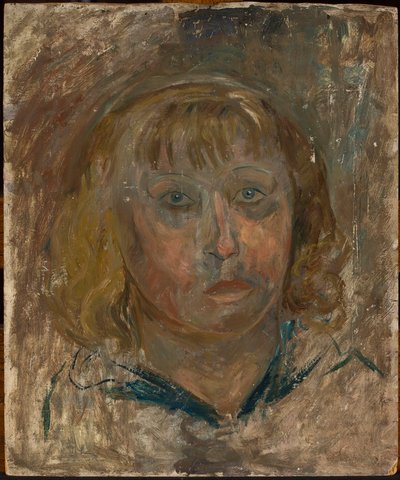 Head of a Girl with Bangs by Tadeusz Makowski