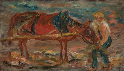 Feeding the Horse by Tadeusz Makowski