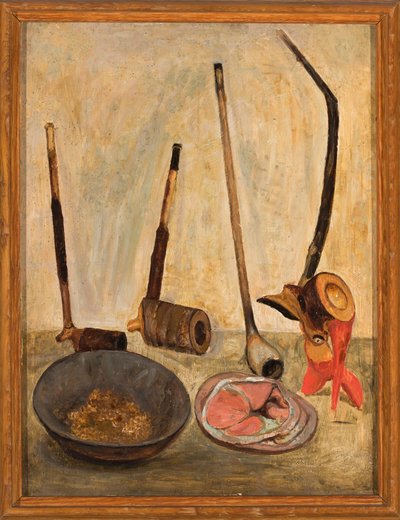 Still Life with Pipes by Tadeusz Makowski