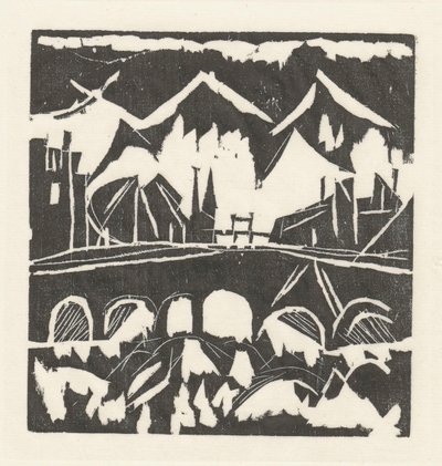 Landscape with Bridge by Tadeusz Makowski