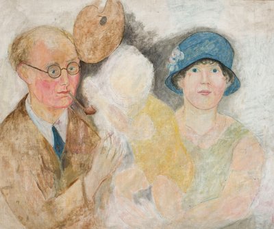 Portrait of the Painter with Family (M. Gromaire) by Tadeusz Makowski