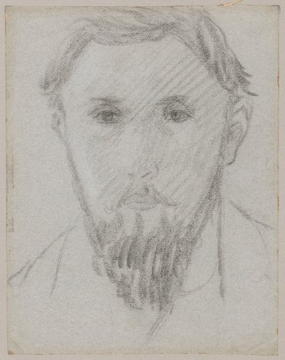 Portrait Study of a Young Bearded Man by Tadeusz Makowski
