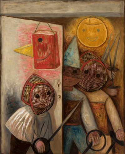 Fencers by Tadeusz Makowski