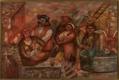 Peasants by Tadeusz Makowski