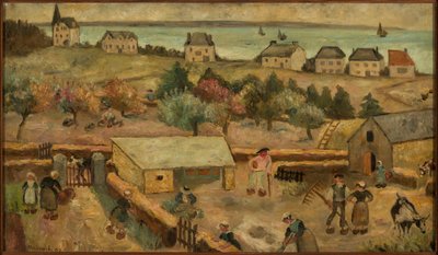 Farm in Keranquernat by Tadeusz Makowski