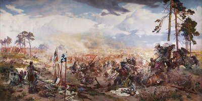 The Battle of Grunwald by Tadeusz Popiel