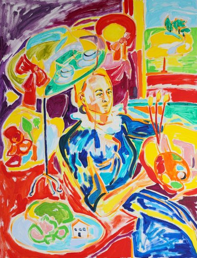 Vibrant Artist Portrait by Tamara Jare
