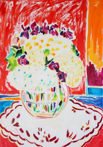 Vibrant Floral Still Life by Tamara Jare