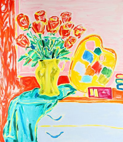Vibrant Floral Still Life by Tamara Jare
