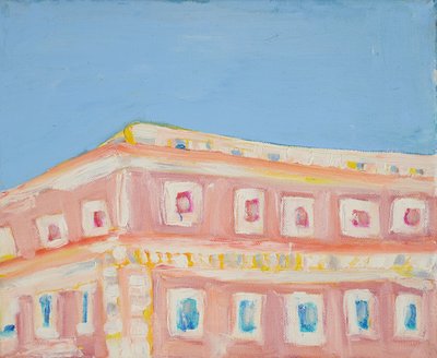 Vibrant Pink Building by Tamara Jare
