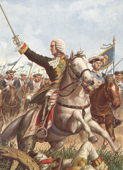 Charles Emmanuel III at the Battle of Guastalla in 1734 by Tancredi Scarpelli