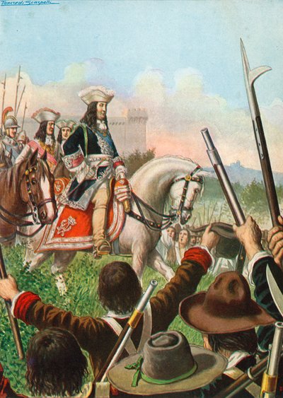 Declaration of War between Piedmont and France Being Received with Joy by Subjects of Victor Amadeus by Tancredi Scarpelli