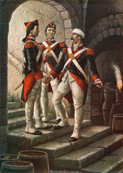 Pietro Micca at the Siege of Turin, 1706 by Tancredi Scarpelli