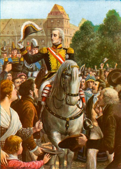 The Return of Vittorio Emmanuel I to Turin by Tancredi Scarpelli