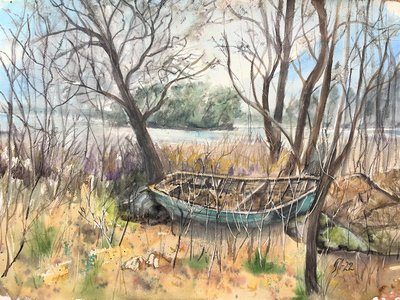 Abandoned River Boat by Tanya Lundmark