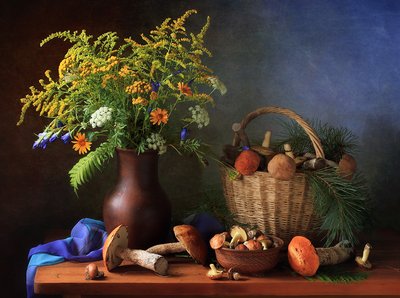 Autumn Harvest Still Life by Tatyana Skorokhod