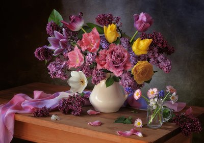 Colorful Spring Bouquet by Tatyana Skorokhod