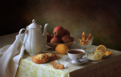 Cozy Tea Time Spread by Tatyana Skorokhod