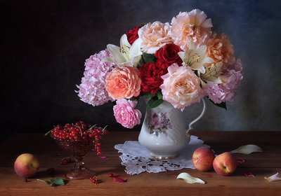 Lush Floral Still Life by Tatyana Skorokhod