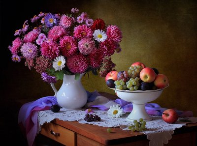 Rustic Autumn Still Life by Tatyana Skorokhod
