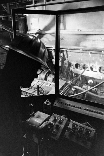 Control Room for Copper Ore Processing at Phelps Dodge Plant in El Paso, TX by Ted Spiegel