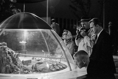 Model display of future concept for transportation at Seattle World