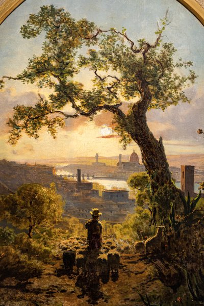Landscape of Florence from the Hill of St. Miniato by Telemaco Signorini