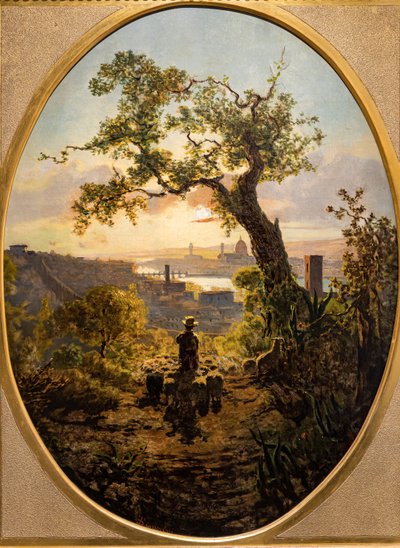 Landscape of Florence from the Hill of St. Miniato by Telemaco Signorini