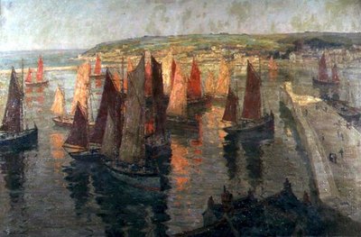 Red and Gold, Brixham by Terrick Williams