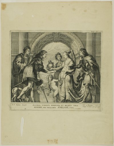 The Marriage of Maximilian of Austria with Mary of Burgundy by Theodoor van Thulden
